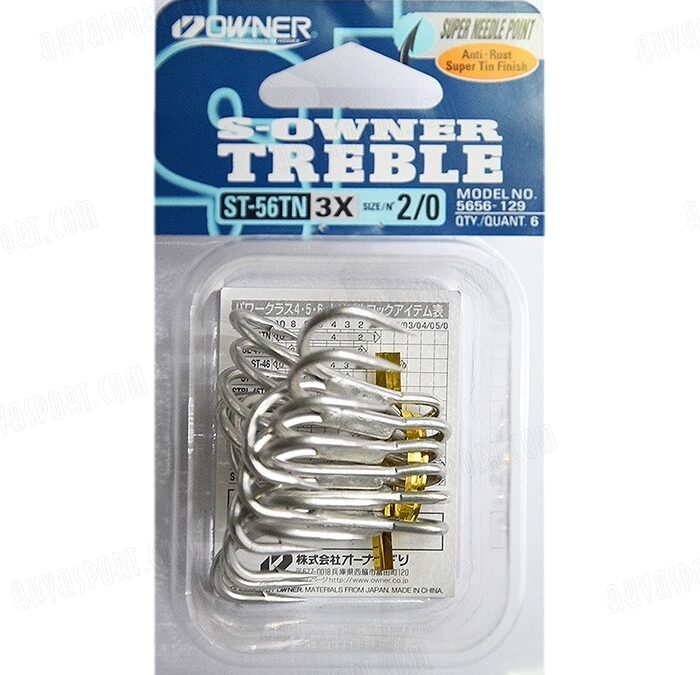 OWNER TREBLE ST56TN 3X #1/0 6PK 1