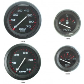 Black Amega Gauges