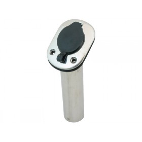 Flush Mount Rod Holder - Stainless Steel With Cap