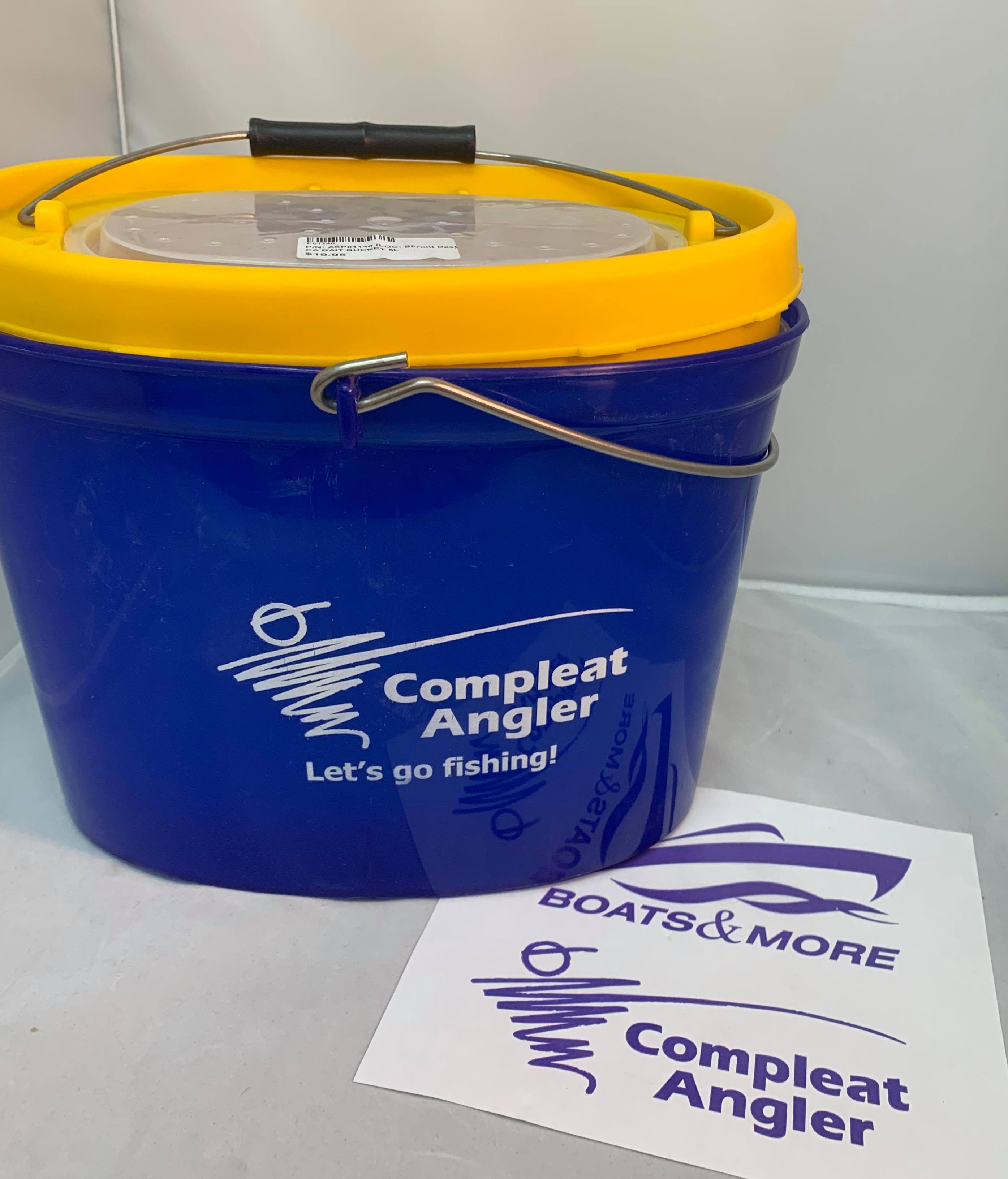 Compleat Angler Bait Bucket 5L Boats And More Shepparton & Echuca